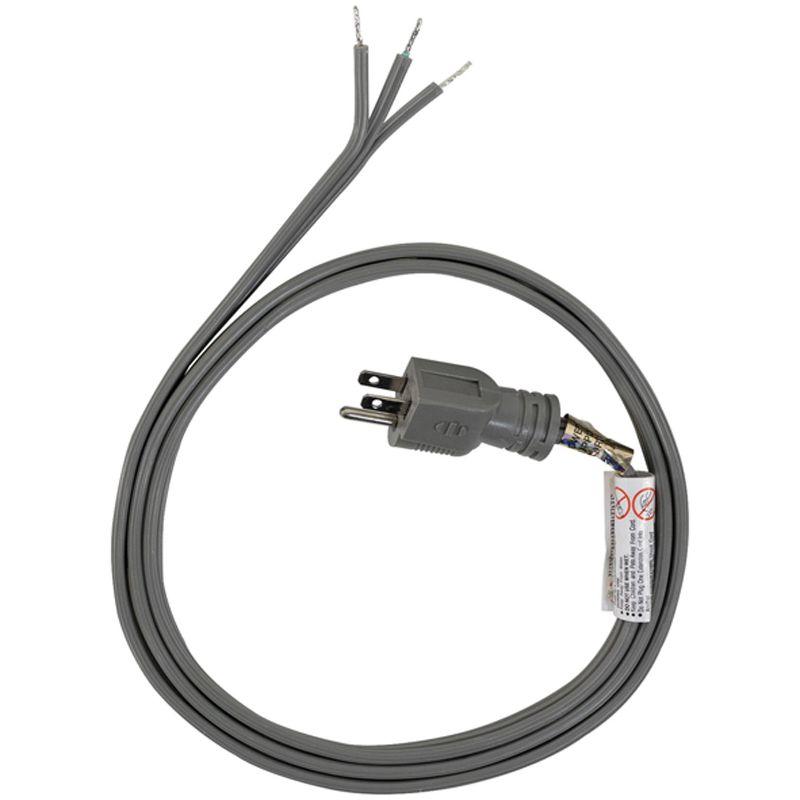 Certified Appliance 15-Amp Gray Straight Plug Power Cord, 6ft