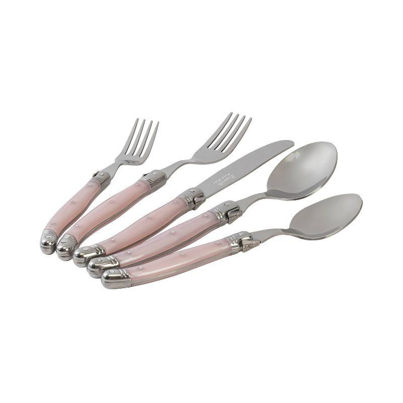 French Home Laguiole 20 Piece Stainless Steel Flatware Set, Service for 4 (Set of 20)