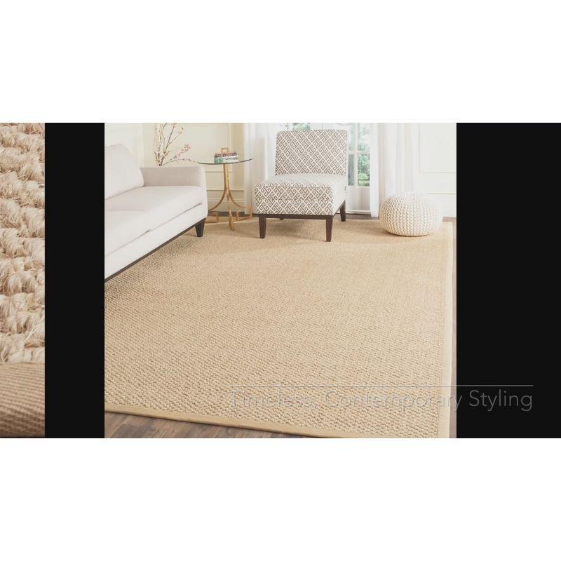 Natural Fiber 5' x 8' Sisal Area Rug with Border