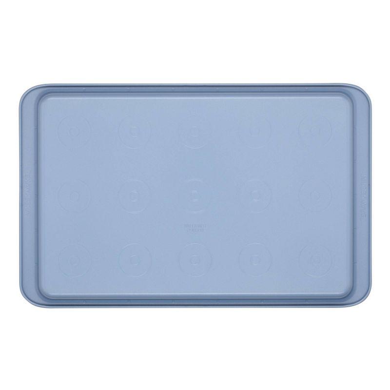 Farberware Easy Solutions 11"x17" Nonstick Steel Bakeware Cookie Pan Baking Sheet - Blue: Dishwasher-Safe Rectangle Sheet