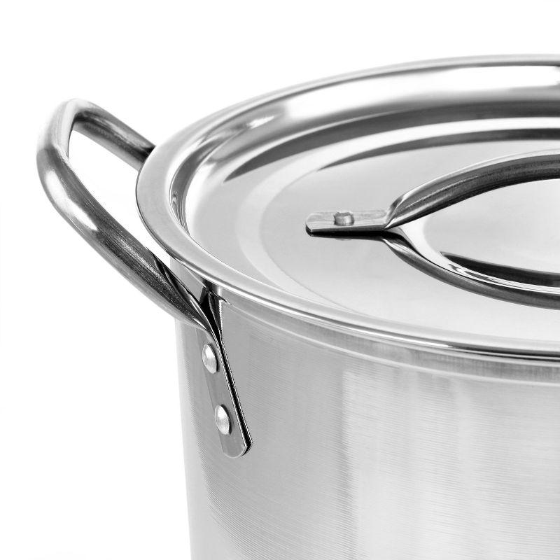 Whittington 8 Quart Stainless Steel Stock Pot with Lid