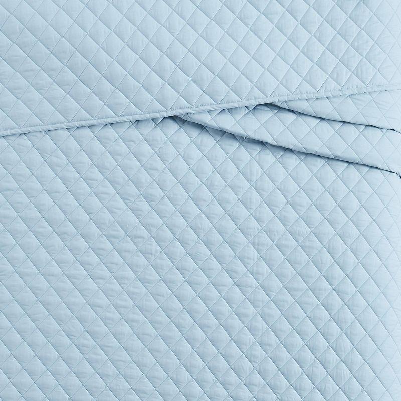 Cannon 3pc Full/Queen Percale Quilt Set Light Blue