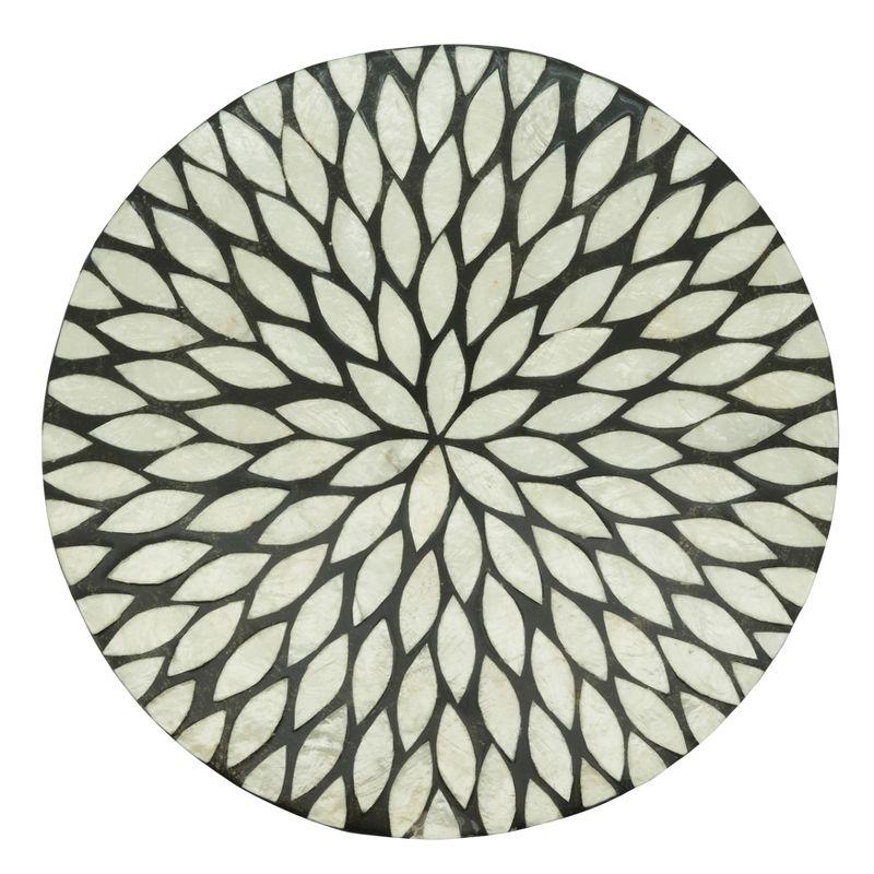 Talaria 50% Capiz Shell - 50% Resin No Pattern Round Placemat