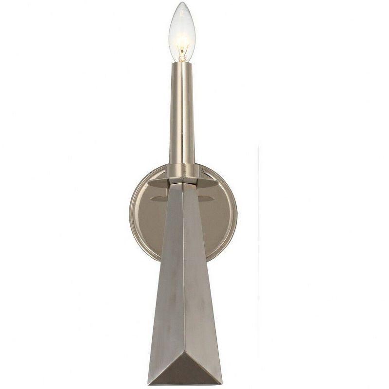 Crystorama Lighting Palmer 1 - Light Sconce in  Polished Nickel
