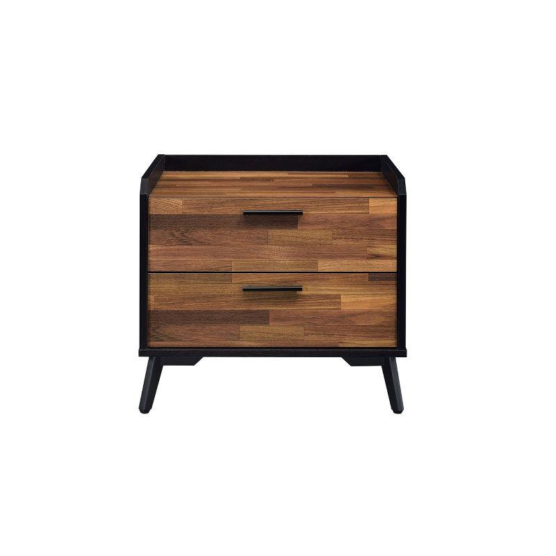 20" Jiranty Accent Table Walnut/Black Finish - Acme Furniture