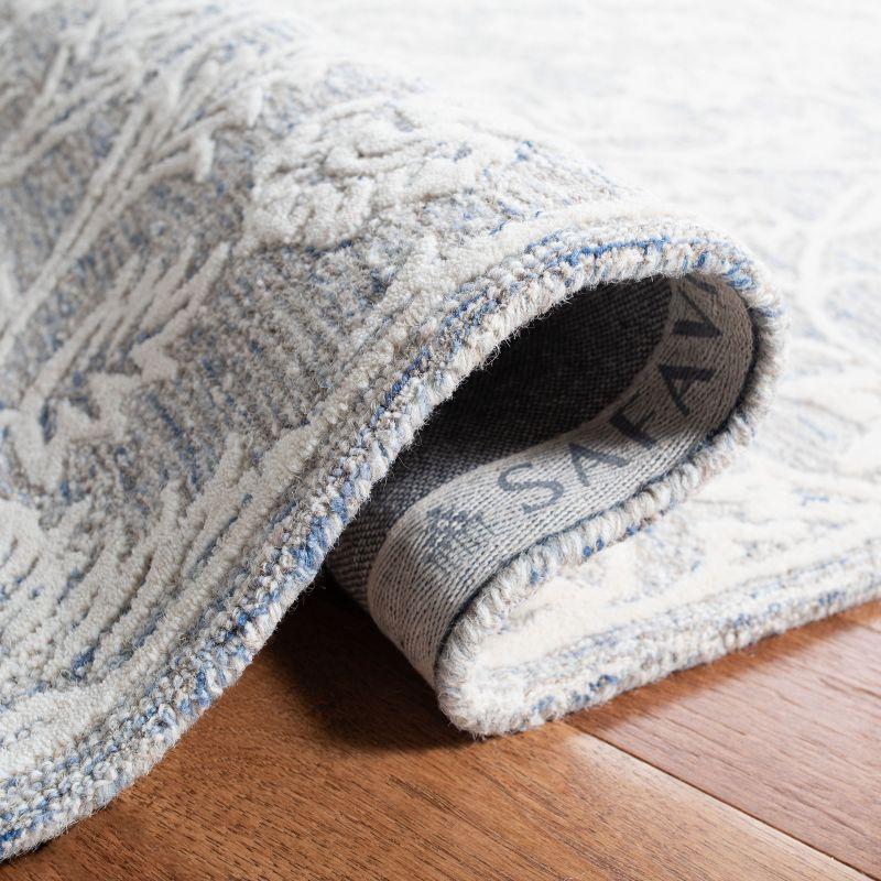 Glamour GLM651 Hand Tufted Area Rug - Blue/Ivory - 4'x6' - Safavieh.