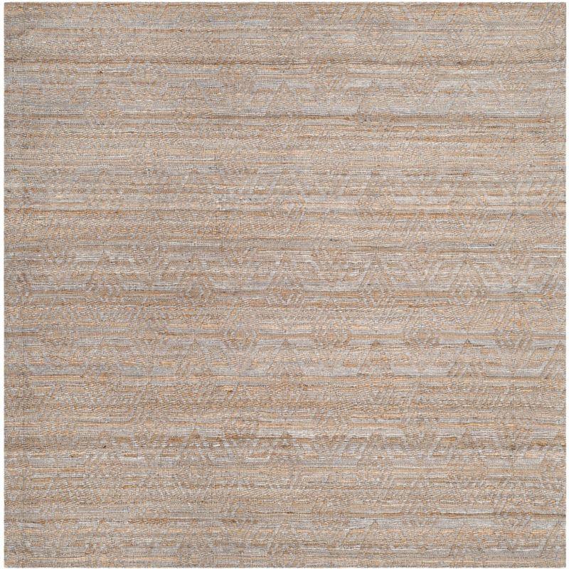 Cape Cod CAP412 Hand Woven Area Rug - Grey/Sand - 6'x6' - Safavieh.