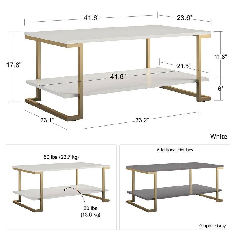 Camila Sled Coffee Table with Storage