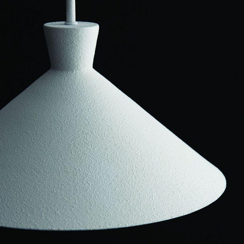 Paloma 1 - Light Textured White Cone Pendant