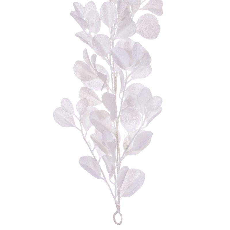 Elegant Snowy White Dogwood 6' Indoor Garland