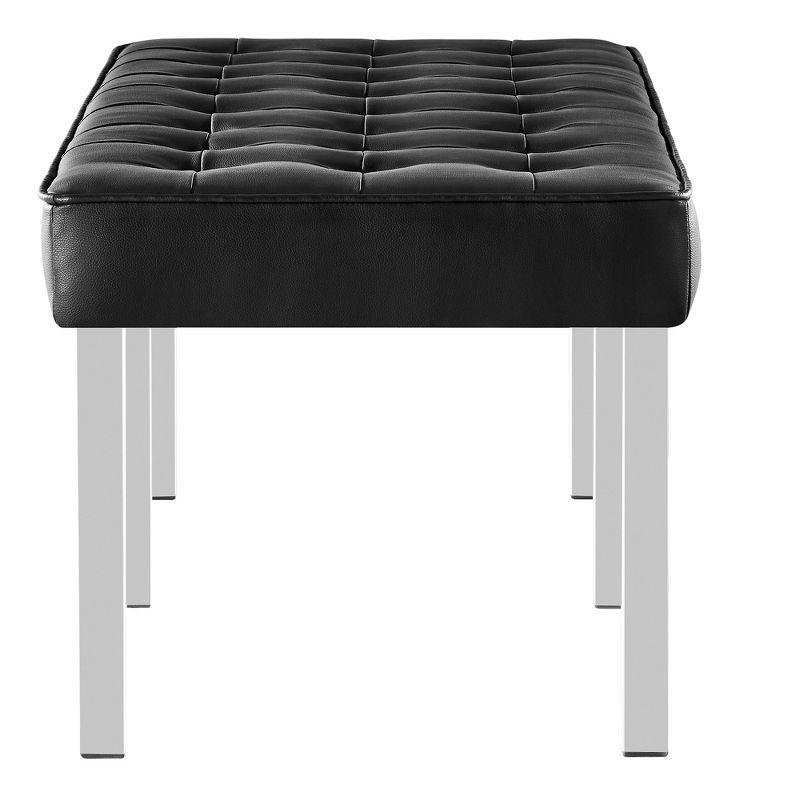 Modway Loft Tufted Vegan Leather Bench by Modway