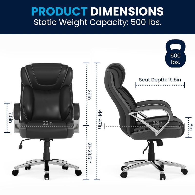 Molly Big & Tall LeatherSoft Executive Swivel Ergonomic Office Chair