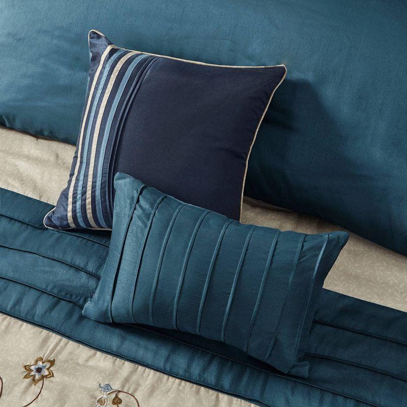 Madison Park Serene Embroidered 7 Piece Comforter Set