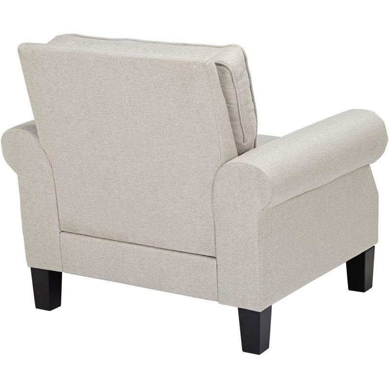 Elements Clyde Park Oslo Linen Nailhead Trim Armchair