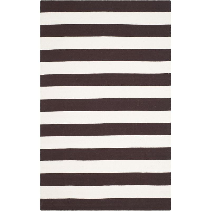 Montauk MTK712 Hand Woven Indoor Accent Rug - Chocolate/Ivory - 4'x6' - Safavieh