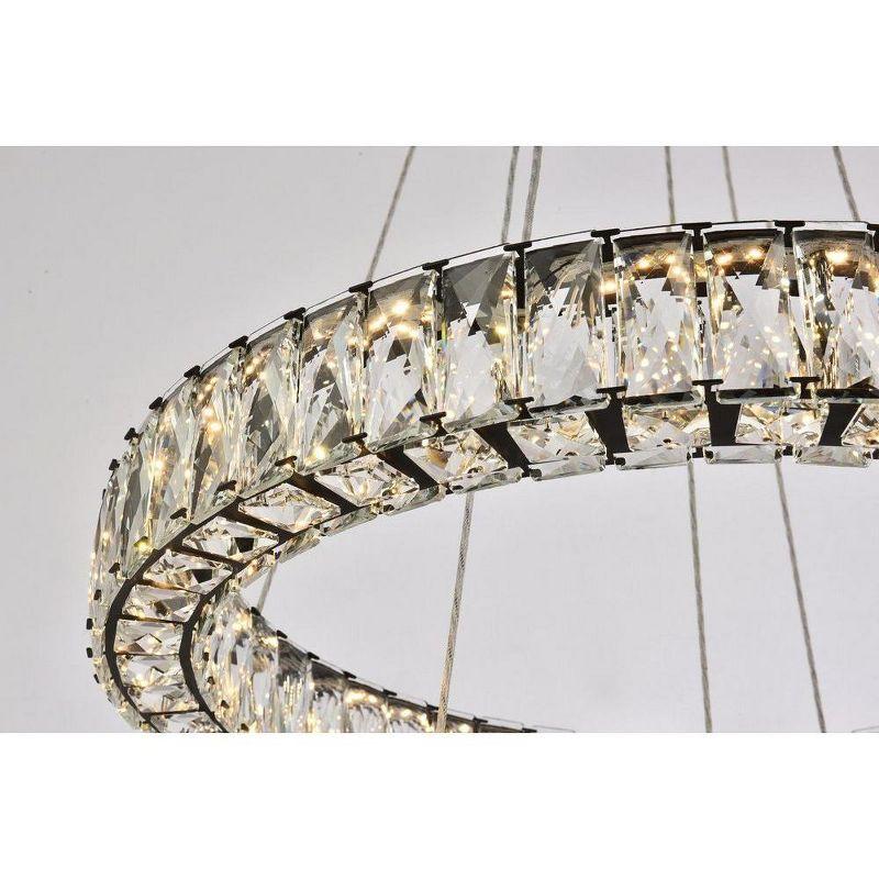 Elegant Lighting Monroe 2 - Light Pendant in  Black