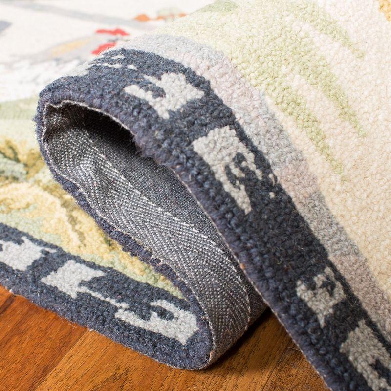 Chelsea HK56 Handmade Area Rug - 5'6" Round - Ivory - Safavieh