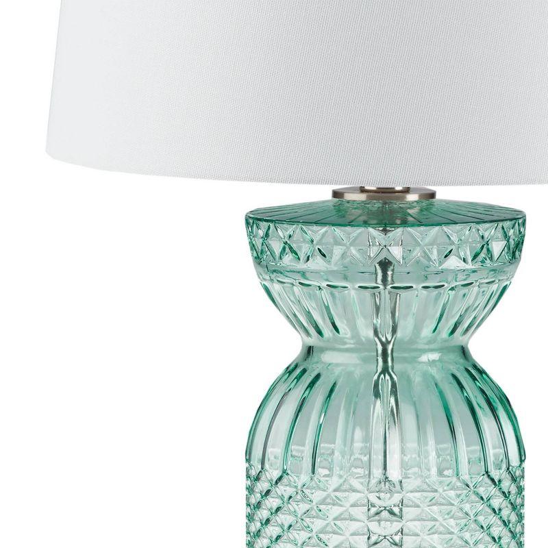 Hampton Hill 14"x28.25" Luxuria Textured Glass and Acrylic Base Warm Soft (Includes LED Light Bulb) Table Lamp