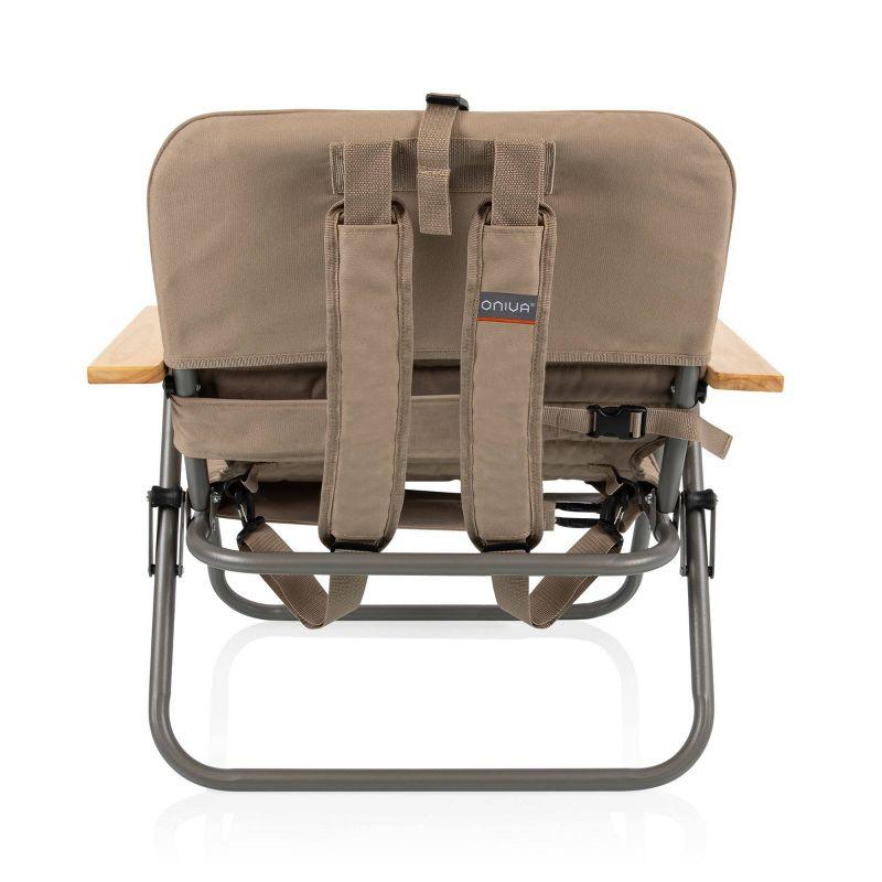 Descanso Foldable Brown Padded Beach Chair