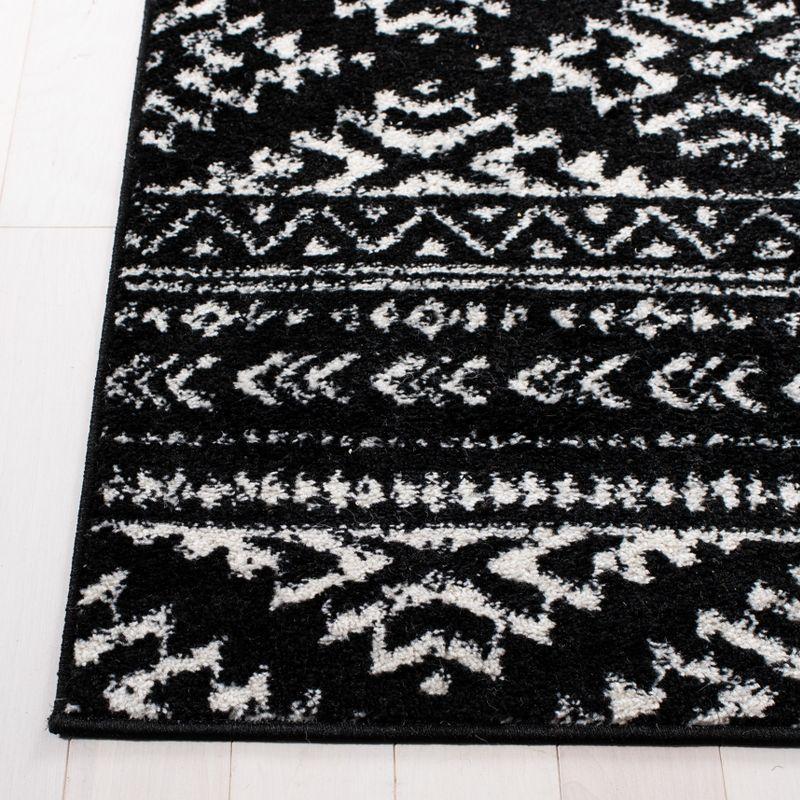Tulum TUL272 Power Loomed Area Rug - Black/Ivory - 8'x8' - Safavieh.