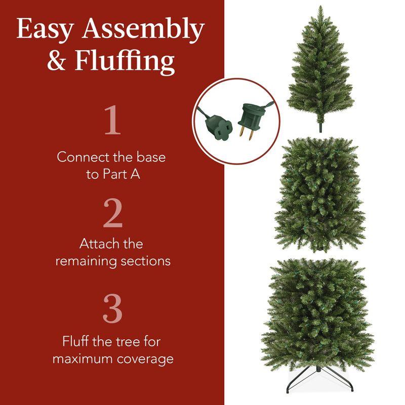 Best Choice Products Pre-Lit Spruce Pencil Christmas Tree w/ Incandescent Lights