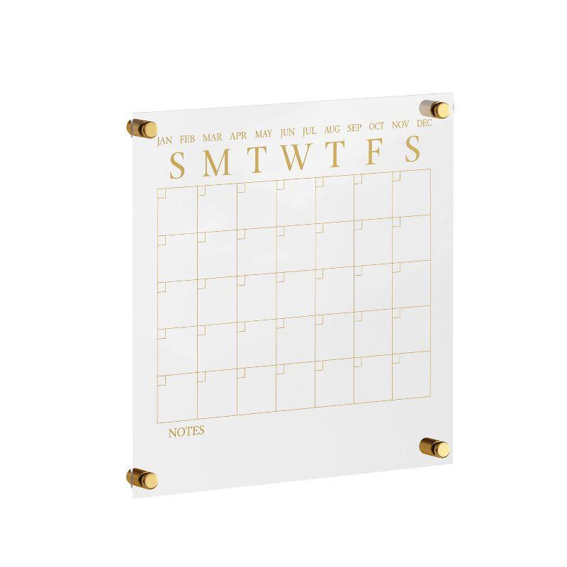 Thomas Martha Stewart Acrylic Wall Calendar with Dry Erase Marker and Mounting Hardware