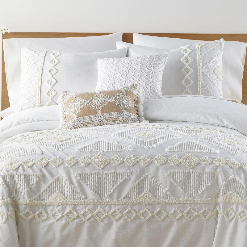 Harleson - Duvet Cover Set - Cream & White - Levtex Home