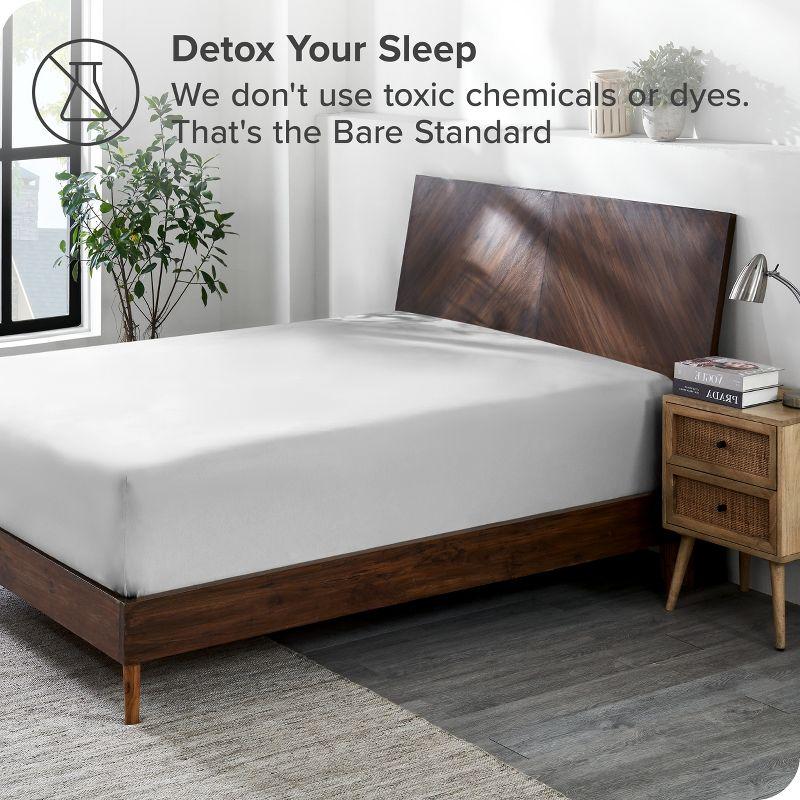 Bare Home Organic 100% Cotton Jersey Knit Fitted Sheet