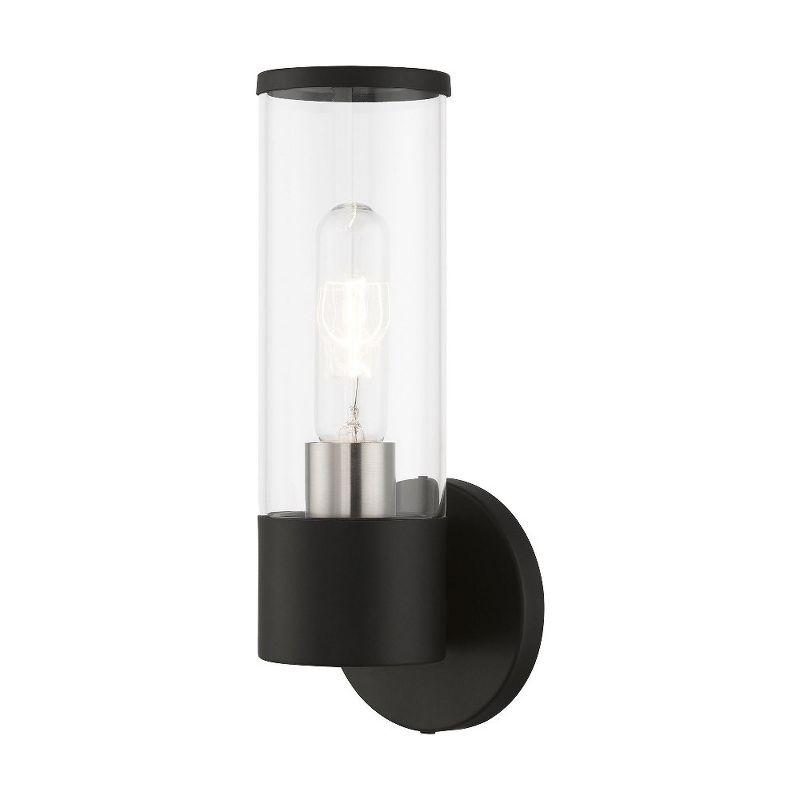 Livex Lighting Banca 1 - Light Sconce in  Black/Brushed Nickel