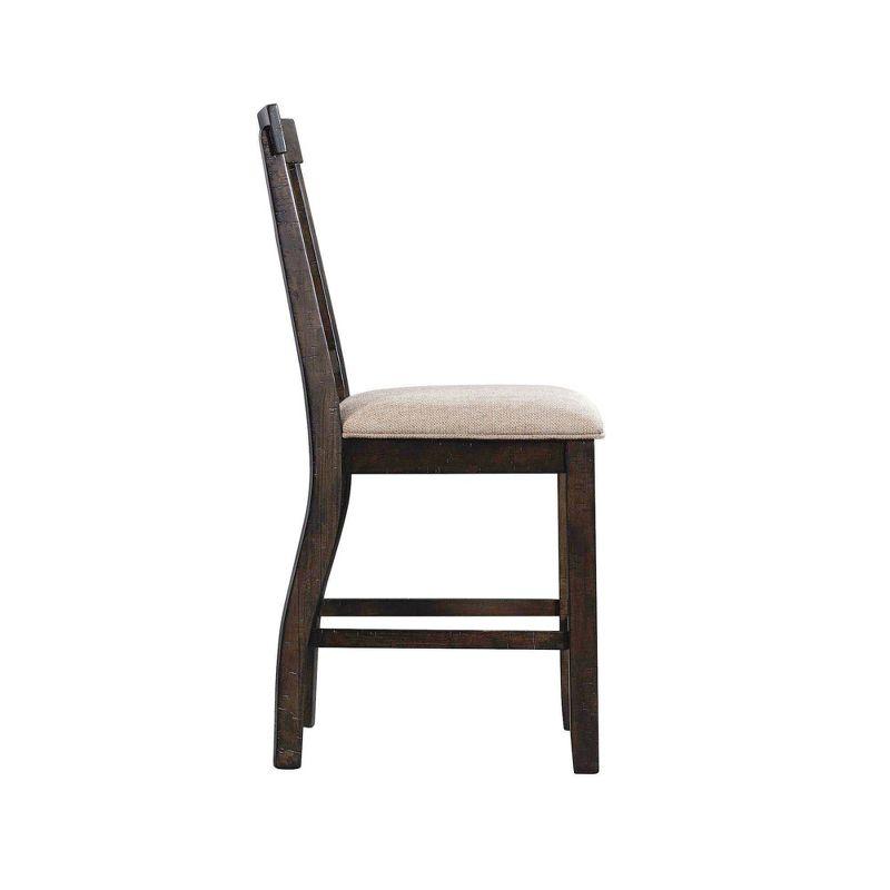 Stanford Slat Counter Height Barstool Brown - Picket House Furnishings
