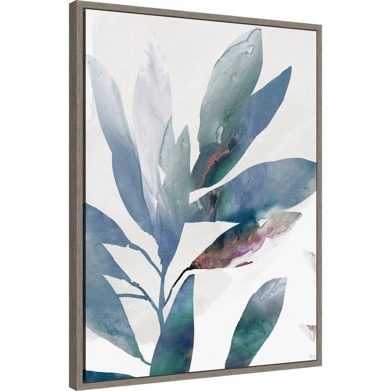 Amanti Art Indigo Sprig I by Isabelle Z Canvas Wall Art Print Framed 23 x 30-in.