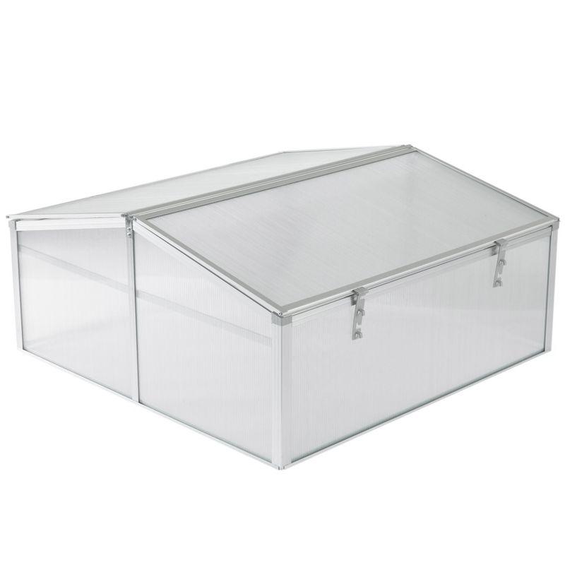 Adjustable Double-Sided Mini Greenhouse with Transparent PVC Panels