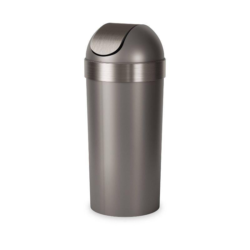 Umbra Venti Plastic Swing Top Kitchen Trash Can - 16 Gallons