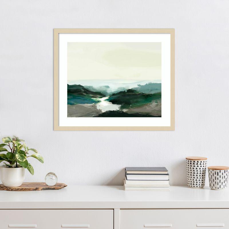 Amanti Art Highland View by Dan Hobday Wood Framed Wall Art Print