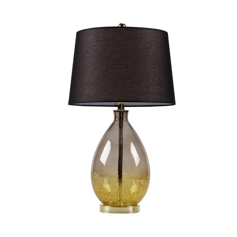 Set of 2 Cortina Glass Table Lamp Gold - 510 Design: Modern Drum Shade, Polystyrene & Polyester, 60W