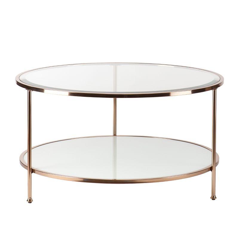 Risa Round Coffee Table with Storage - CK0430 - Gold - SEI