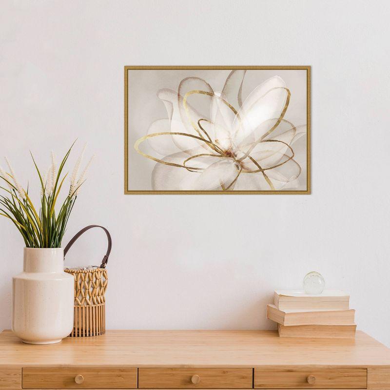 23" x 16" Transparent Beauty III by Eva Watts Framed Canvas Wall Art - Amanti Art: Modern Lithograph, Vertical Layout, Sawtooth Mount