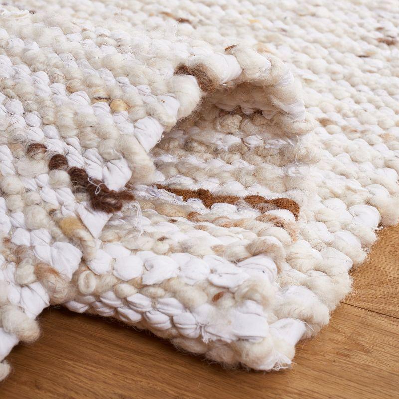 Natura NAT350 Flat Weave Indoor Area Rug - Ivory/Gold - 8'x10' - Safavieh