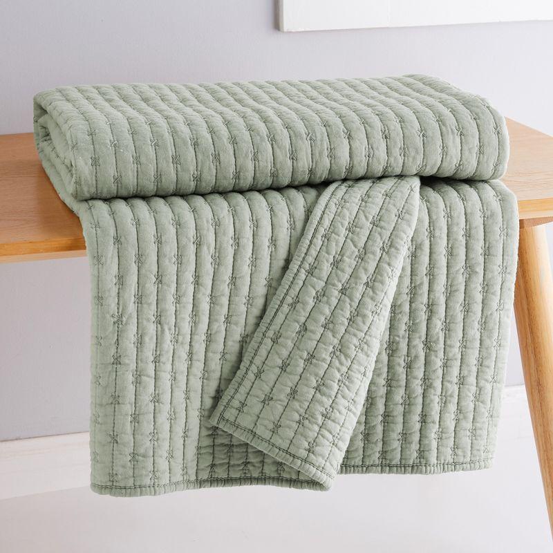 Cross Stitch Quilted Throw - Levtex Home