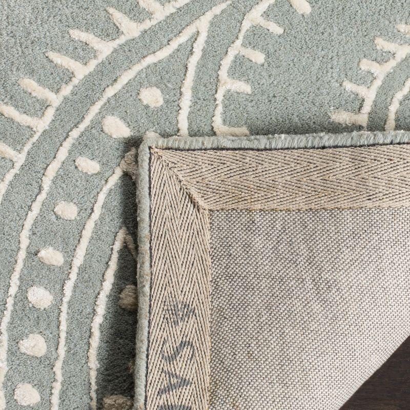 Bella BEL153 Hand Tufted Area Rug - Grey/Ivory - 4'x6' - Safavieh.