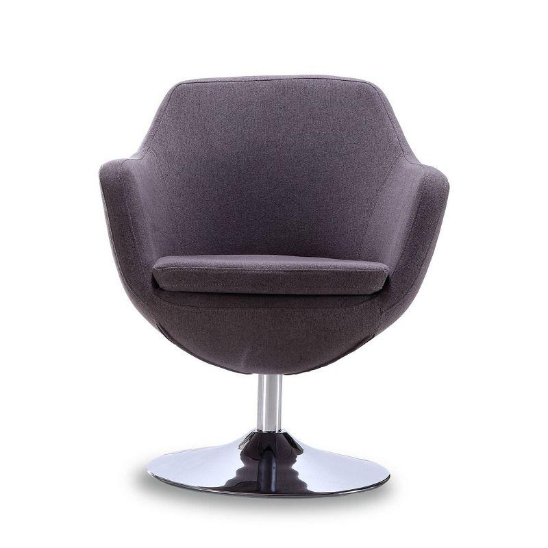 Caisson Twill Swivel Accent Chair - Manhattan Comfort