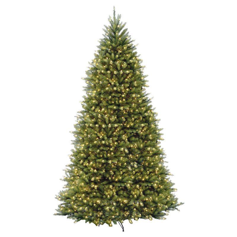 10' Prelit Hinged Dunhill Fir Artificial Christmas Tree Clear Lights - National Tree Company