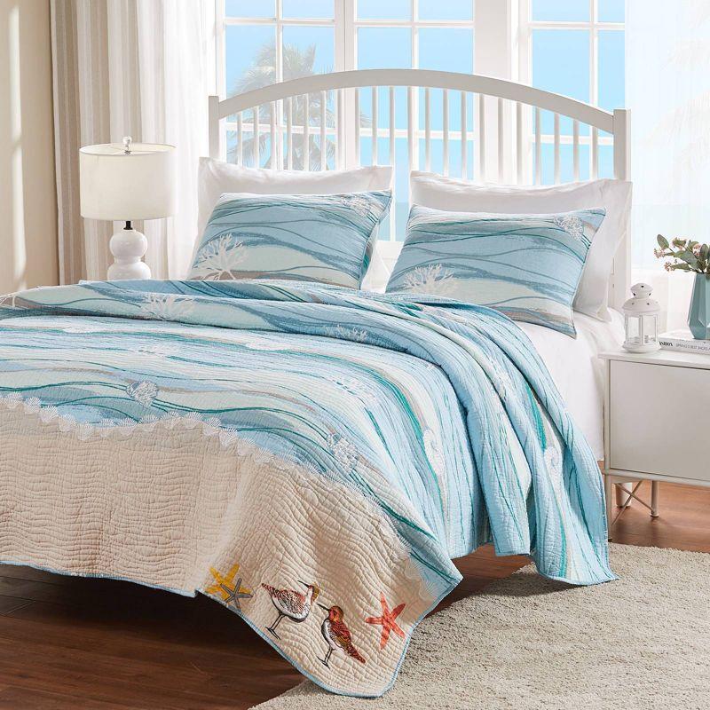 Greenland Home Fashions Maui Quilt & Sham Set