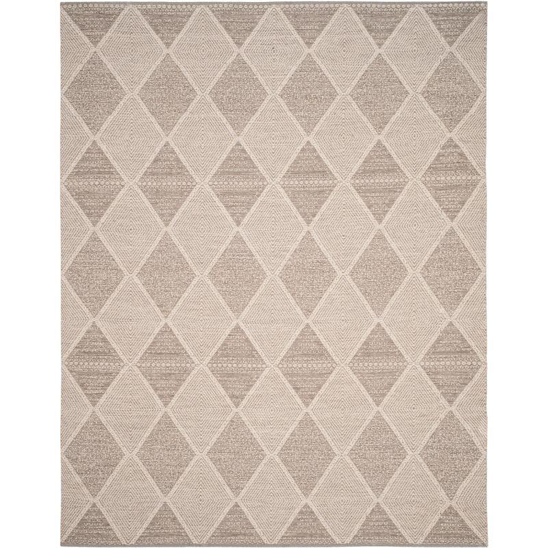 Coastal Charm Gray Cotton 8' x 10' Hand Woven Area Rug