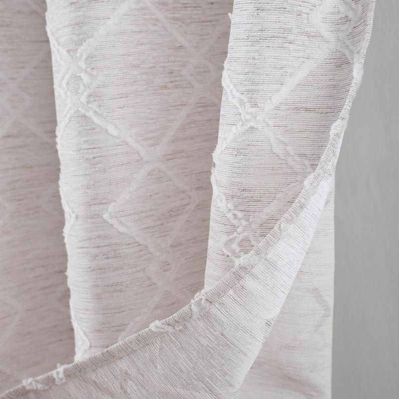 RT Designers Collection Connor Jacquard Premium & Stylish Grommet Panel 54" x 84" Beige