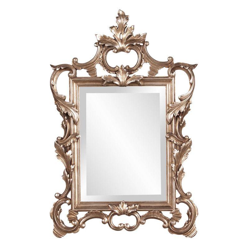 Howard Elliott 30.75"x20" Metallic Warm Ornate Framed Wall and Accent Mirror Silver