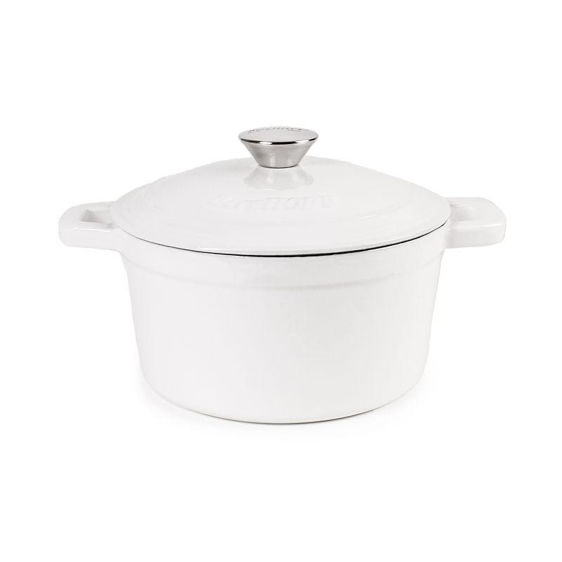 Neo 3Qt White Enameled Cast Iron Round Dutch Oven