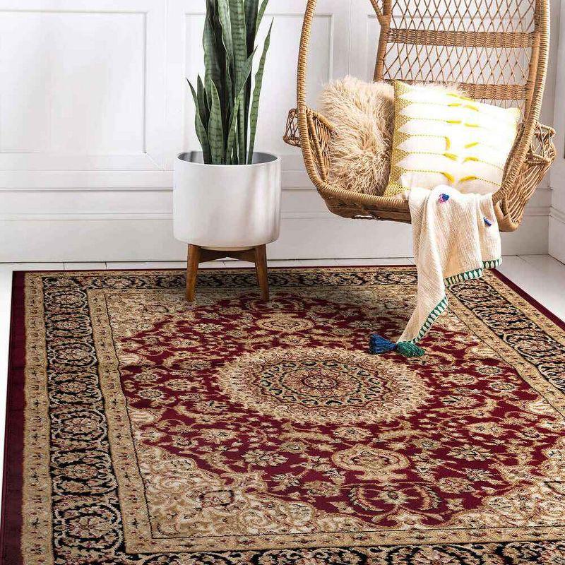 World Rug Gallery Traditional Oriental Medallion Area Rug