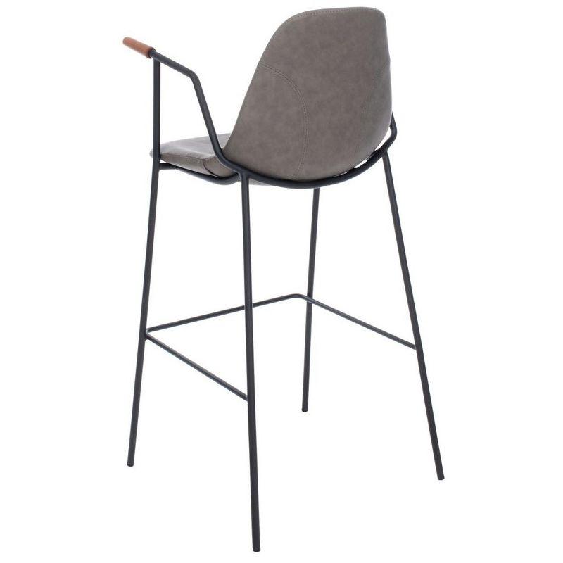 Chaliah Upholstered 30'' Counter Stool with Metal Frame