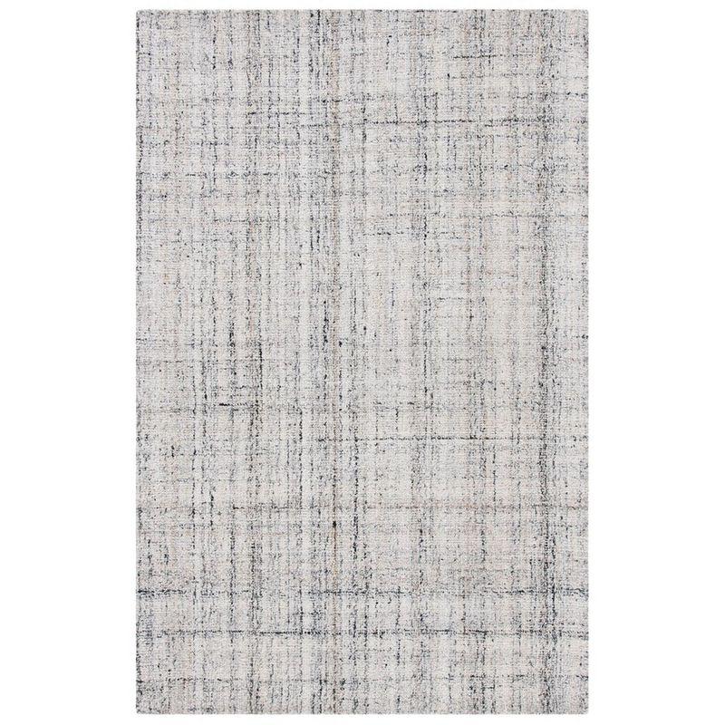 Abstract ABT141 Handmade Indoor Area Rug - Camel/Black - 5'x8' - Safavieh